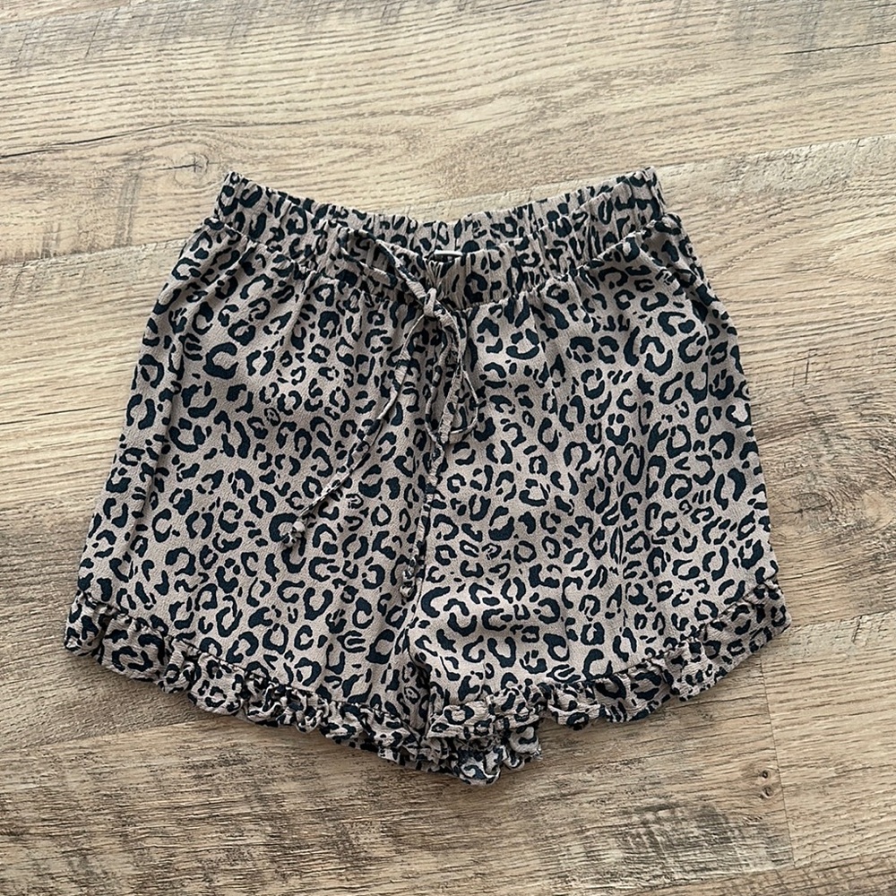 Leopard Print Women's Shorts
